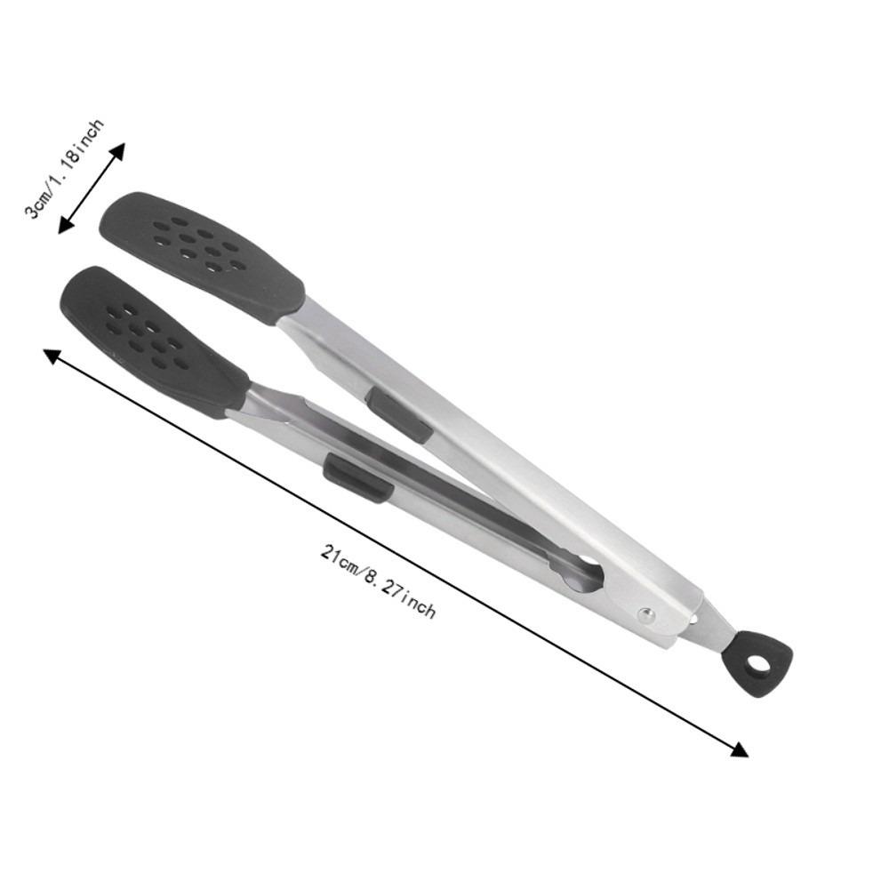 Two Arms Kitchen Tongs Compact Tong Cooking Tongs Compact Serving Tongs Home Kitchen