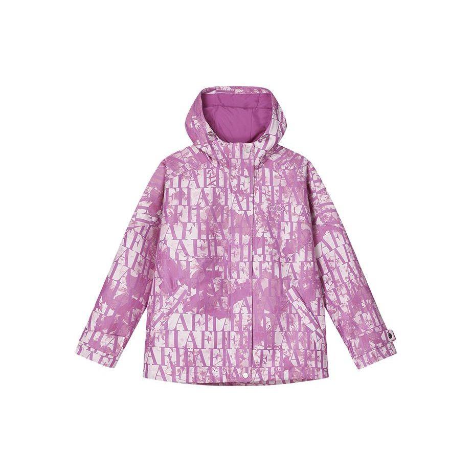 

FILA свободная посадка с капюшоном на молнии повседневная спортивная куртка с длинным рукавом женские куртки F11W418703F-ZA XL