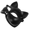 Party Mask Fashion Shows Masquerade Costume Cosplay Accessory Solid-colored Mask Black Plastic 1Set