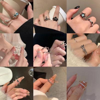 Korejský kroužek na ukazováček s otevřeným designem: Všestranný, špičkový, temperamentní a elegantní styl pro ženy