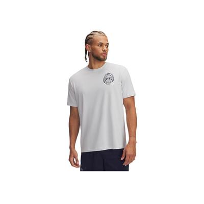 Athletics Printed Sports Casual Crew Neck Short Sleeve T-Shirt Men Tops Haze-Gray 1390171-014