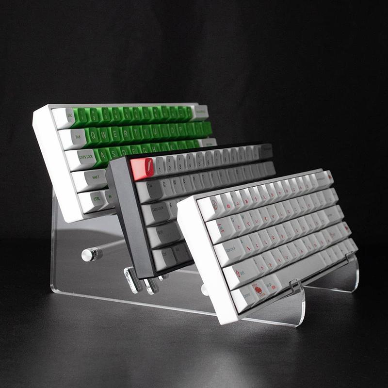 Keyboard Display Stand Transparent Acrylic Keyboard Holder Compute Mechanical Keyboard Storage Stand For Room Exhibition Halls