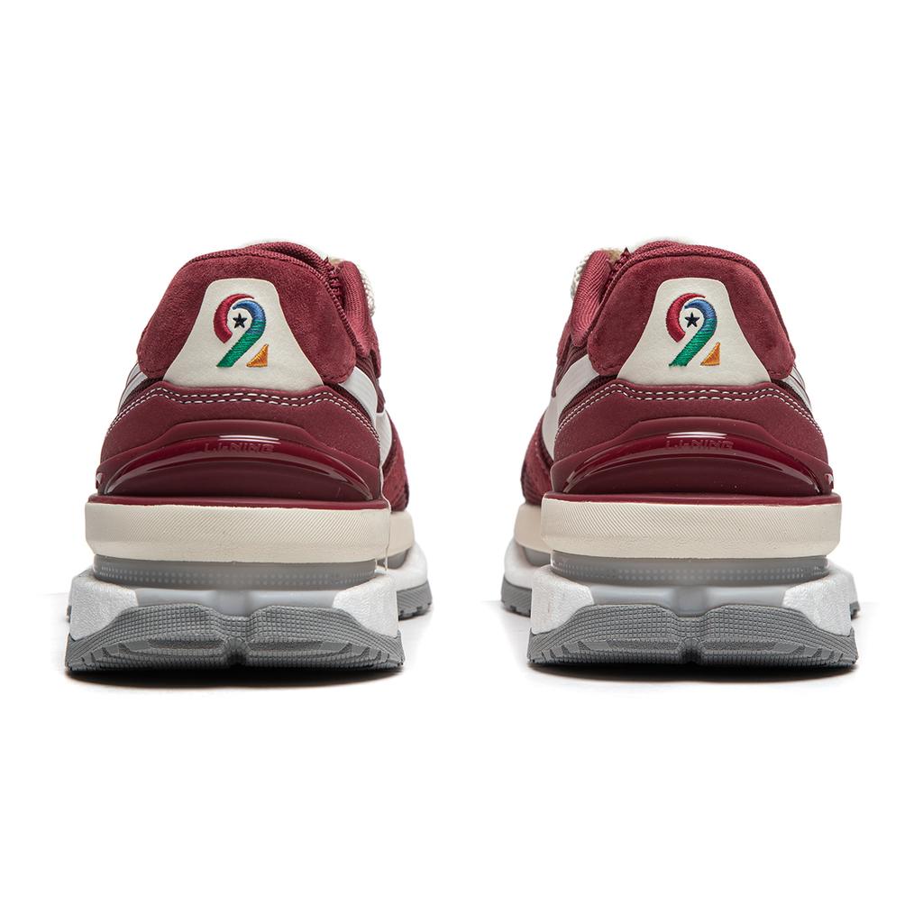 New LiNing Honor RENEW Cushioning Anti-Slip Wear-Resistant Breathable Support Rebound Low-Top Casual Shoes Women's Red AGCU078-3