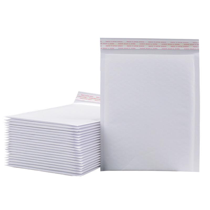 White PE Kraft Paper Bubble Self-Adhesive Foam Packaging Long Strip Envelope Bags