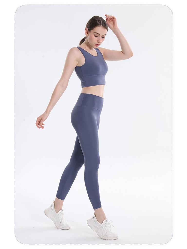2025 Spring/Summer High Waist Anti-Roll Yoga Pants - High Elastic, Peach Butt, Tight Abdomen Control Fitness Pants