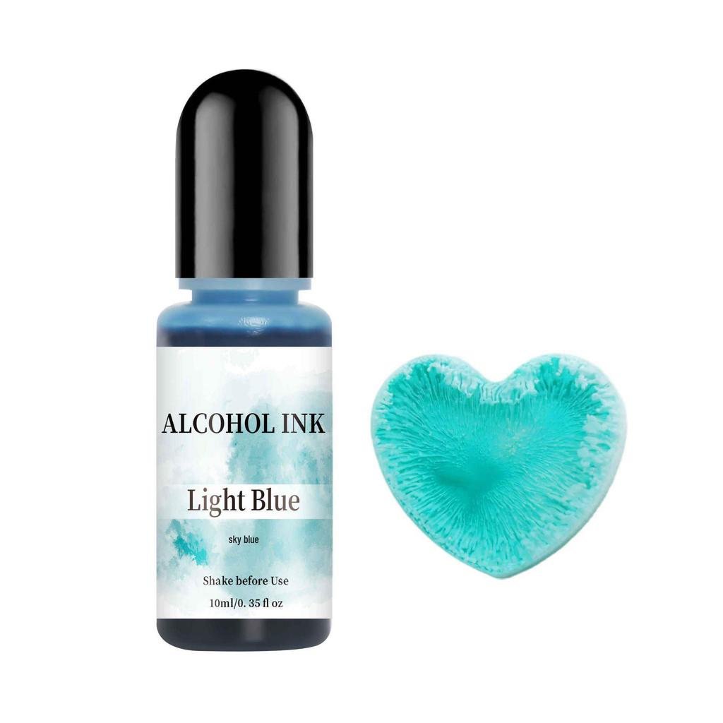 Automatic Diffusion 3D Bleeding Effect Crystal Epoxy Colorant - 30-Color DIY Alcohol Ink Set