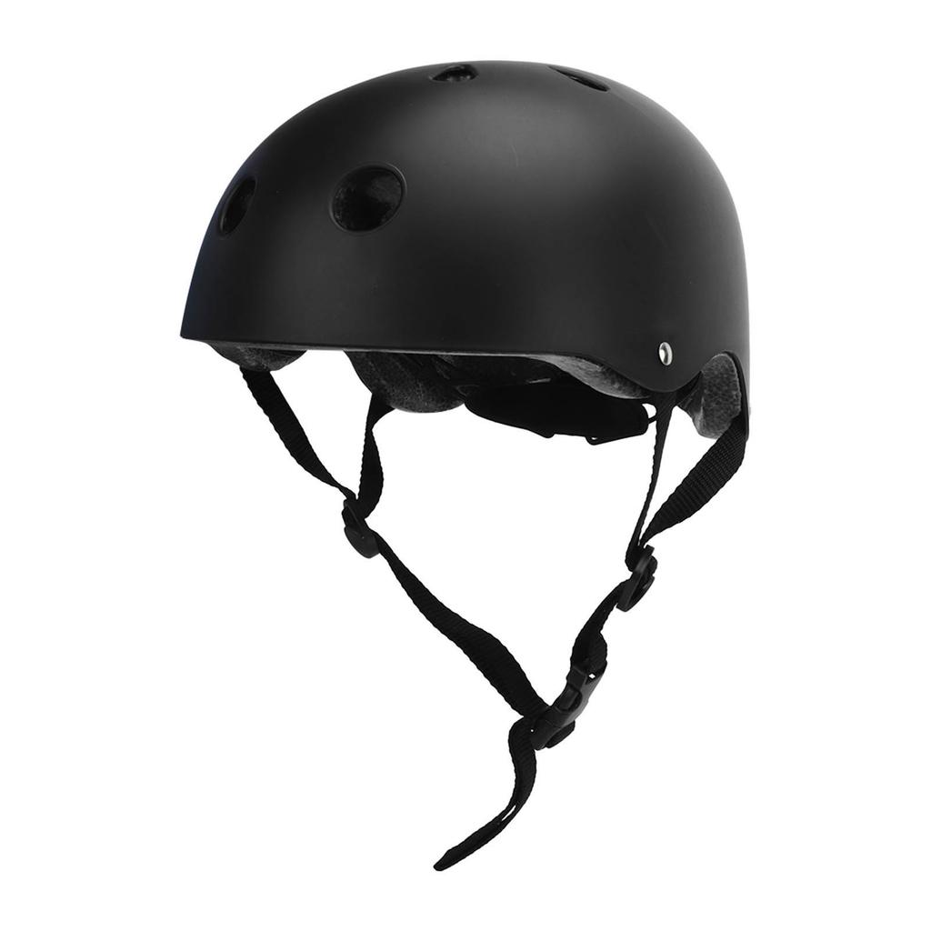 Skateboard Radfahren Helm ABS EPS Verstellbar Elektroroller Sicherheitshelm für Kinder Schwarz L