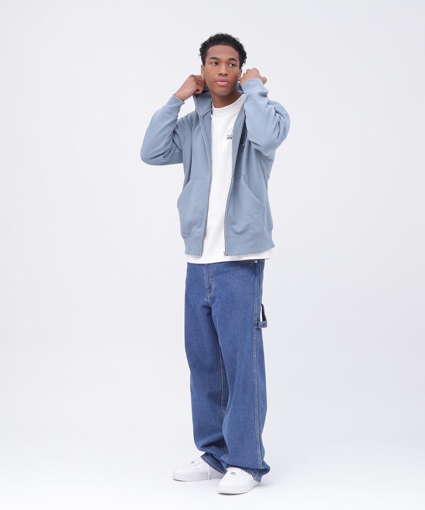 VARSITY LOGO ZIP SWEAT PARKA NYC Varsity Logo Zip Sweat Hoodie 2XL 391 Saxophone [Avirex] Men's 783-4231002