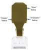 Wristwatch Tactile Watch Olive A Completely New Type of Watch That Tells the Time by Touch Without Display or [Tac Touch] "Tac Touch" TT-B-OG Color