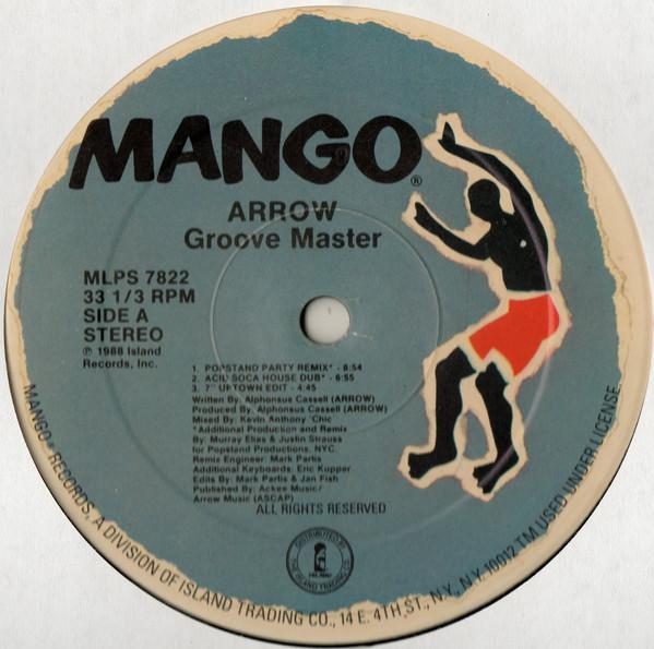 

12inch Record ARROW Groove Master MLPS7822 Mango 1988 US Reggae Ska Dub Used