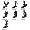 Black Halloween Candle Holder Multi-shape Iron Terror Shadow Projection Candlestick Party Supplies Halloween Decoration