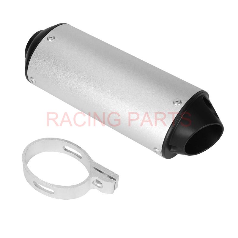 38mm 32mm 28mm Motorcycle Exhaust Muffler Tip Pipe for 125 150 160cc Dirt Pit Bike ATV black Grey Kayo BSE