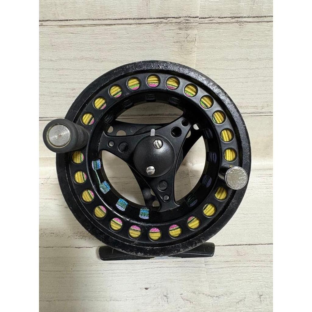 Used VISION KOMA fly reel large arbor with line and bag