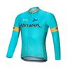 Mens Cycling Jersey Set Long Sleeve Slim Fit Mountain Road Bike Apparel Quick Dry Breathable UV Protection