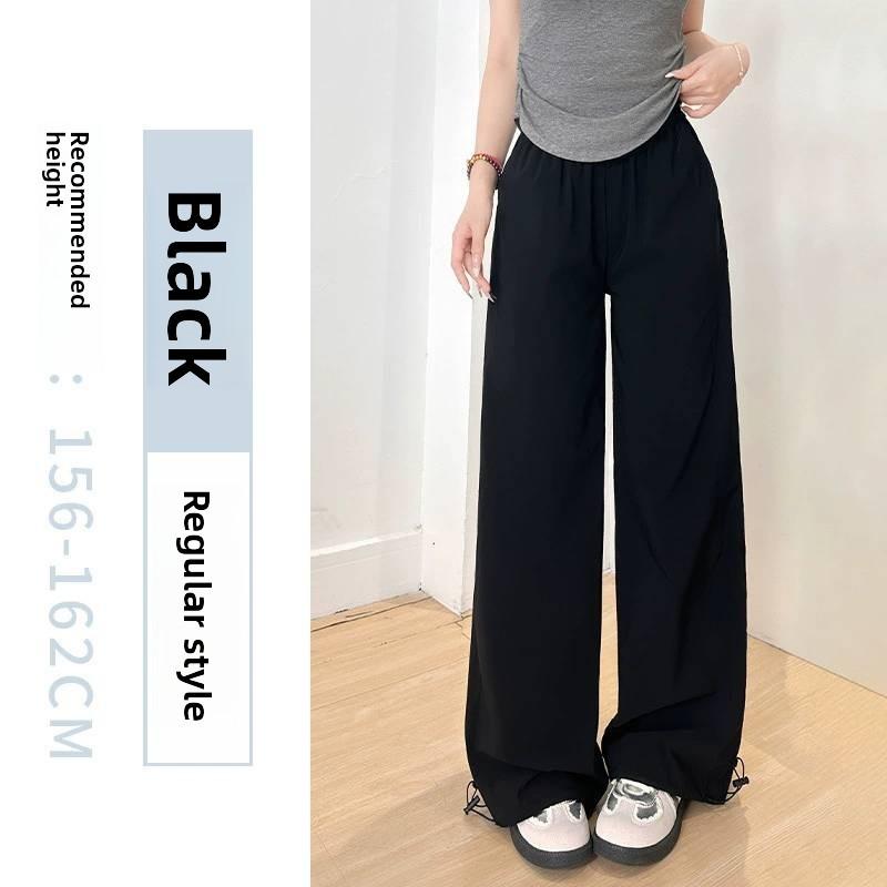 American Style Work Pants For Women With High Waist Loose Fit Breathable Fabric For Casual Daily Wear