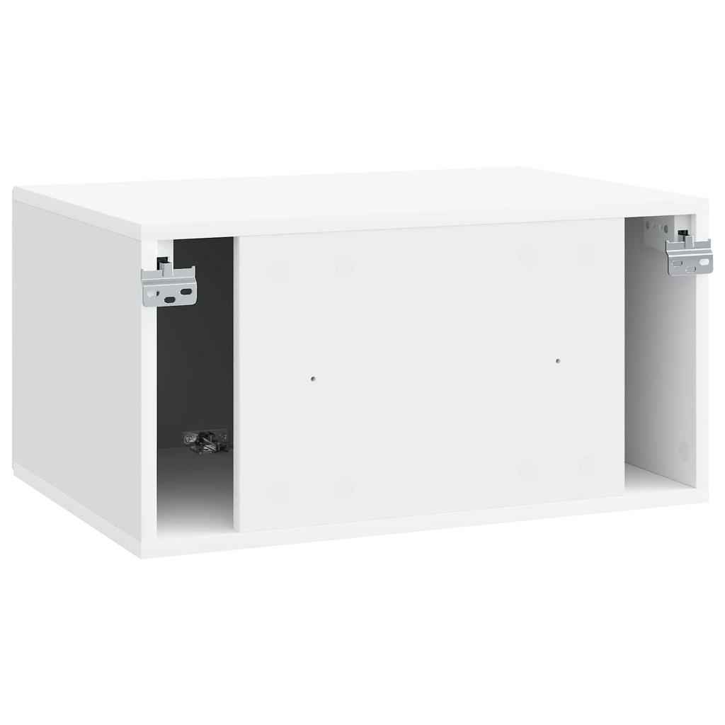 Wall Mounted TV Cabinet White 59.5 x 41 x 30 cm Particleboard
