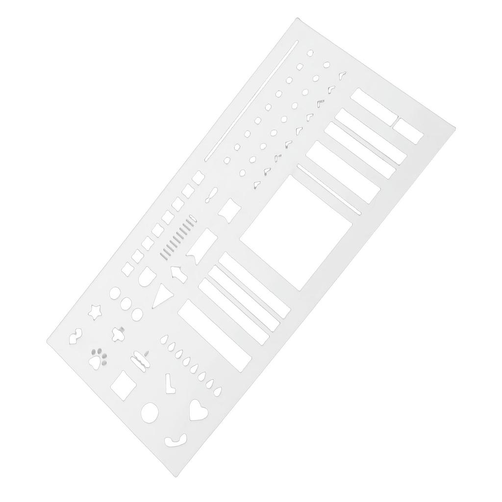 Planner Stencil Plastic Reusable   Flexible Record Template Accurate Drawing Journal Craft Supplies for Schedule Transparent