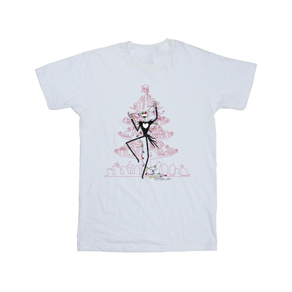 Disney Boys The Nightmare Before Christmas Tree Pink T-Shirt