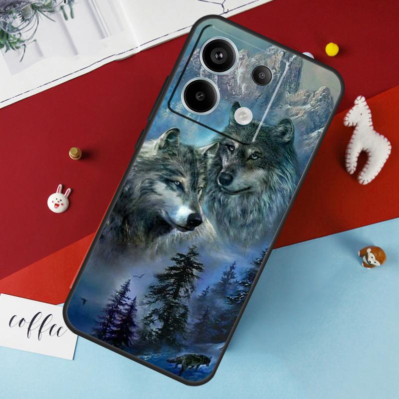 Animal Wolf Galaxy Case For Xiaomi Redmi Note 14 13 Pro 12 11 10 15 Pro Plus Redmi 15 10C 12C 13C 14C 15C Cover