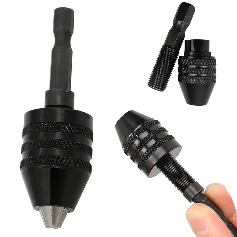Drill Chuck Mini Keyless 0.3-6.5mm Mini Small Adapter Converter Hexagonal Shank