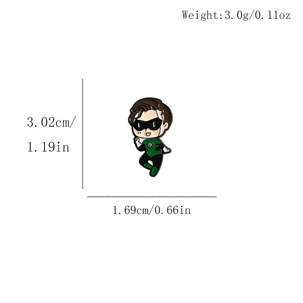 Creative Alloy Anime Superhero Brooch - European & American High-End Accessory