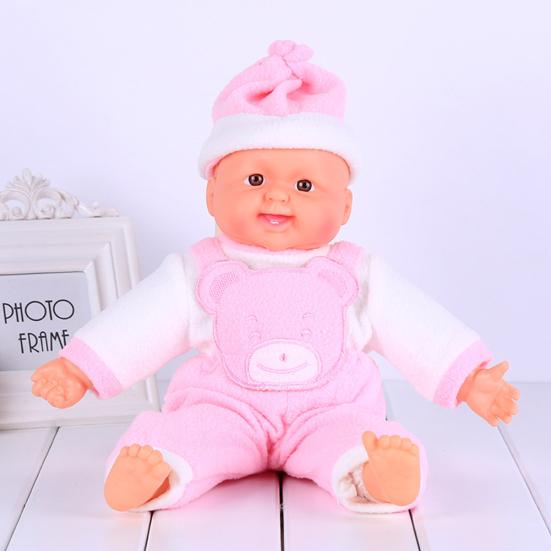 30cm Lifelike Reborn Smiling Baby Doll Soft Vinyl Children Accompany Toy Gift