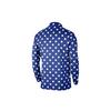 Nike Giacca da uomo antivento, traspirante, leggera, con stampa a pois, manica lunga, capospalla, blu CQ8924-480