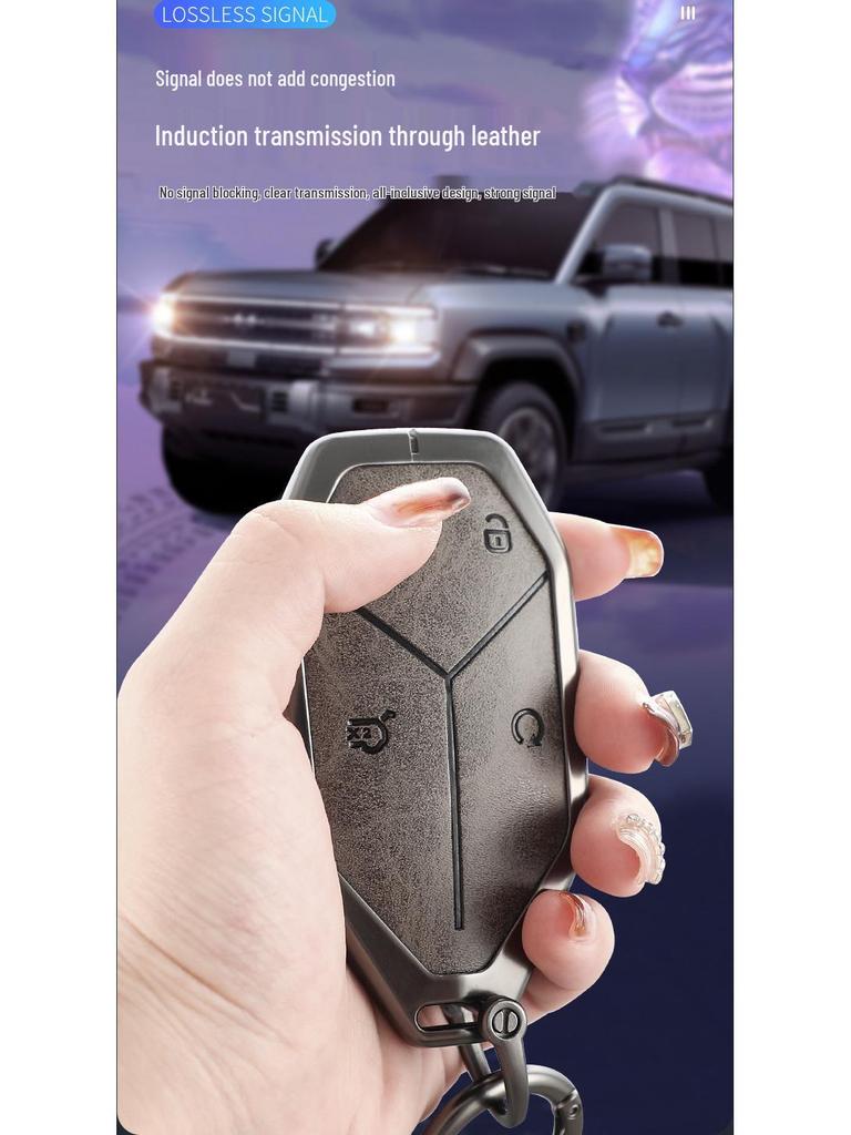 2024 BYD Leopard 5/8 Key Fob Protective Shell for Men - Full Coverage Remote Control Case