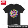 Volleyball Tie Dye Tshirt Sports Volleyball Lovers Player Playful Print All Cotton Graphic Top Minimalist Style