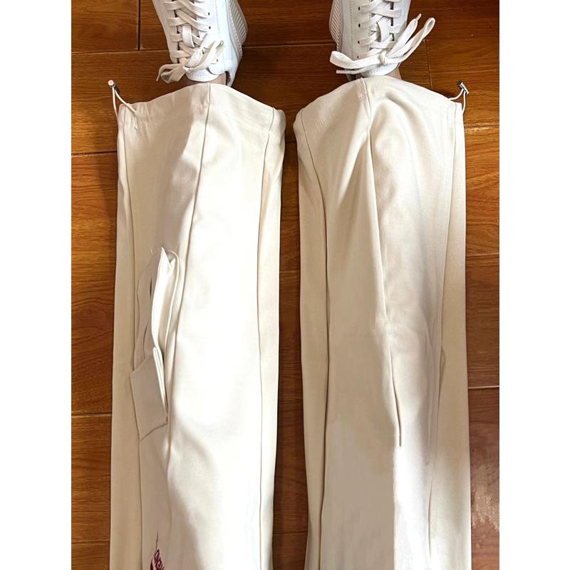 Women's Plus Size Retro Sweatpants with Side Stripes for Spring/Autumn - Street Dance & Casual Wear