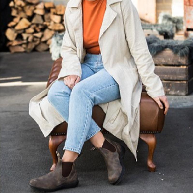 Blundstone 585 Chelsea Boots Rustic Brown