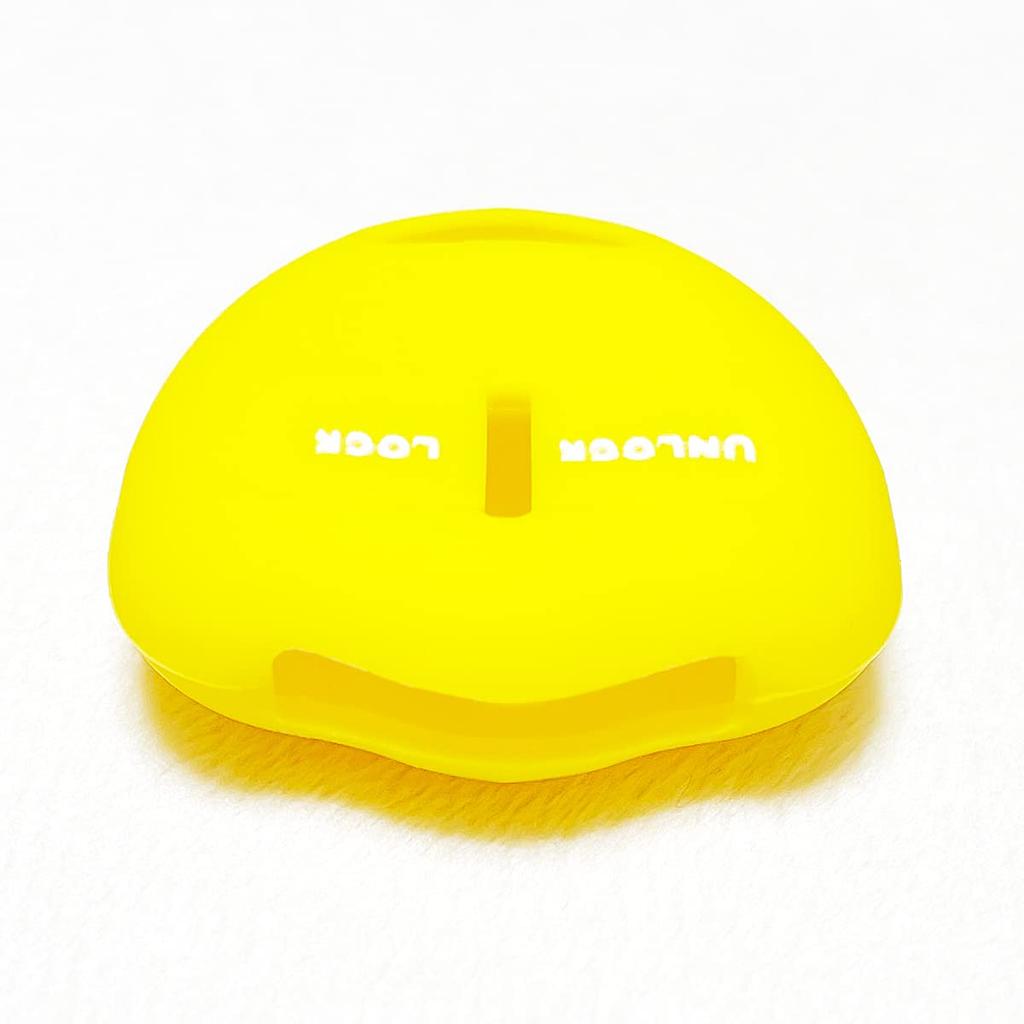 IKT Silicone Cover for Nissan/Mitsubishi Cars, 2 Buttons, Yellow/Days/Days/Days/Lukes/ek Wagon/Pajero Mini/Lancer/Mini Cab/Toppo, Etc. Specially