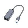 USB3.0 To RJ45 1000M Ethernet Adapter Enhances Device Speed Cord Connection Aluminum Alloy Case