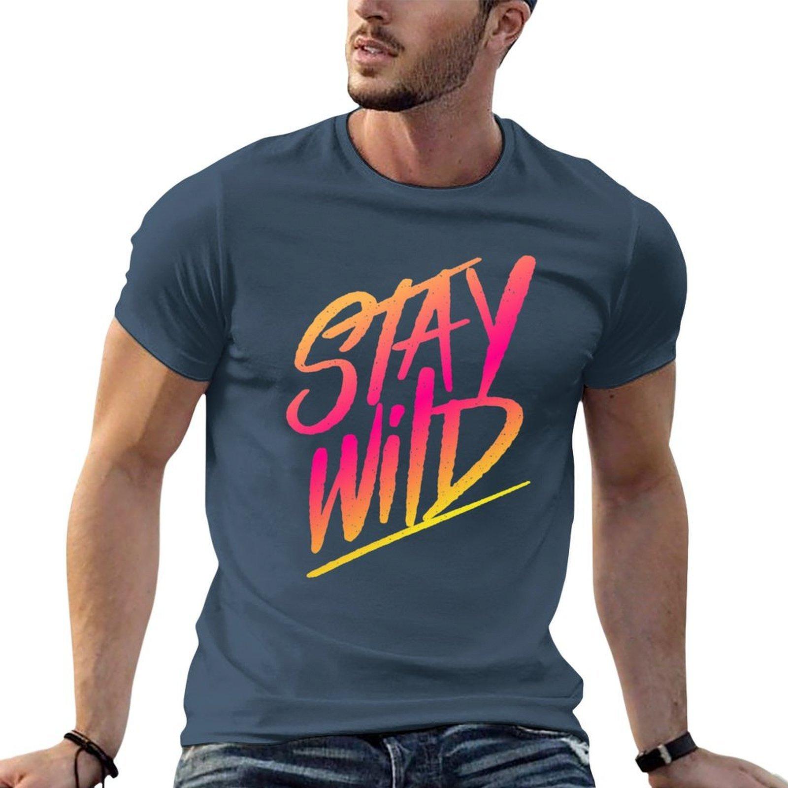 Stay Wild Tshirt Outdoor Sports Short Sleeve Top S
