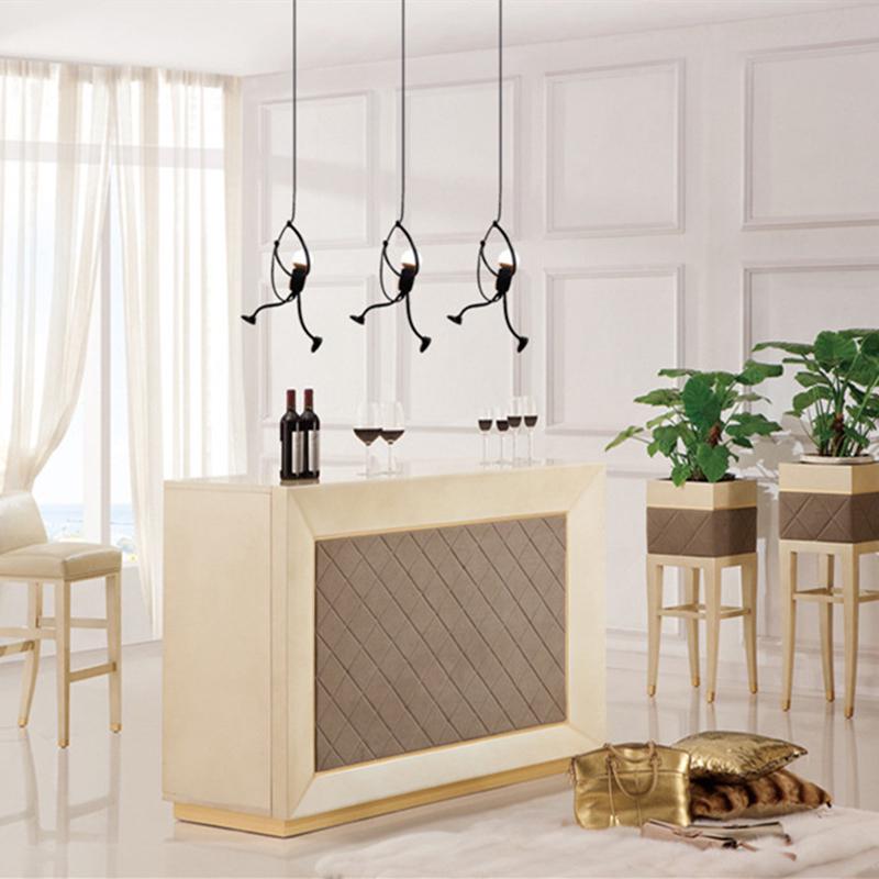 Modern Charming Hanging Chandelier Creative Iron People Lamp Elegant Hanger