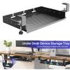 Good-Under Desk Laptop Mount Storage Tray Metal No Drill Design With Cable Management Multipurpose Household Organizer