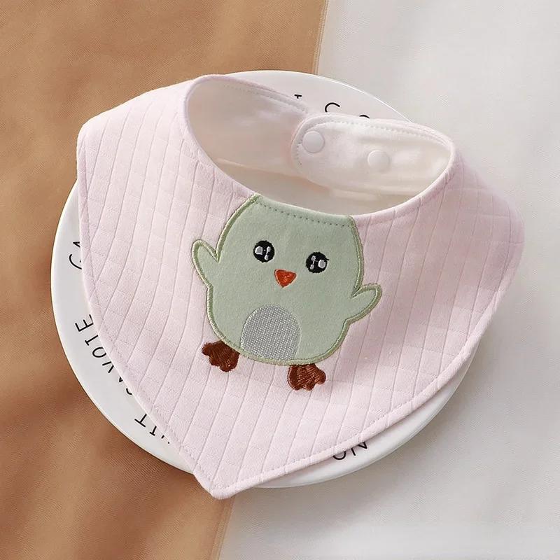 Triangle Cartoon Baby Bibs Soft Newborn Feeding Towel Cotton Cloths for Girls Boys Bandana Bib Newborn Saliva Towel Burp Cloths