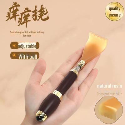 Teleskopischer Doppelkopf-Rückenkratzer und Massagegerät für Senioren