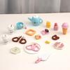 Children's Pretend Play Handbag: Candy Dessert Cake & Ice Cream Wooden Kitchen Toy Set - Pink