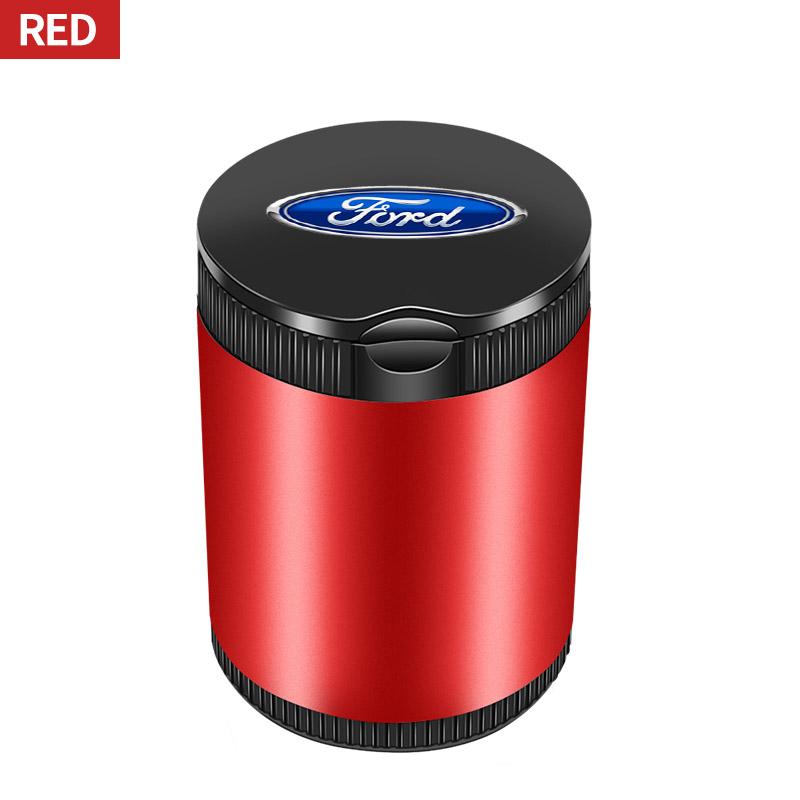 Car Styling LED Ashtray Cigarette Smoke Ash Cylinder Bin Holder With Lid For Ford Mondeo MK1 MK2 MK3 MK4 MK5