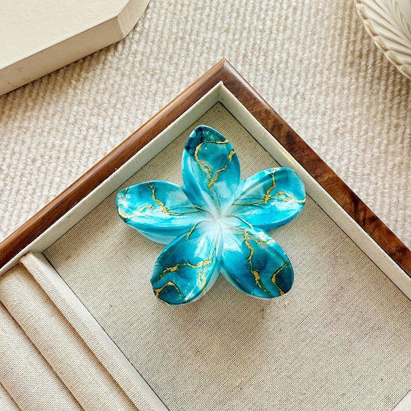 

Smudge Frangipani Hair Clip Women Colorful Versatile Hair Shark Clips Simple Hair Accessories