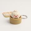 Creative Mini Steamed Bun Stress Relief Slow Rebound Simulation Dim Sum Clicker Keychain Kneading Decompression Bun Kids Gift