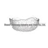 Japanese Gold-Rimmed Hammered Glass Bowl for Salad and Fruit