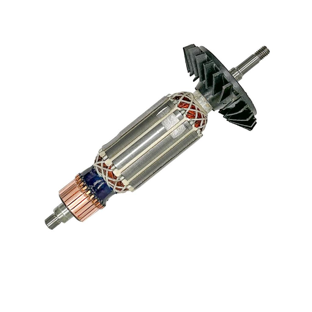 GWS750-For 100 Rotor for Angle Grinder Fits GWS750/For 100/125 Models Copper Motor Core 121mm Shaft 59mm Fan Diameter