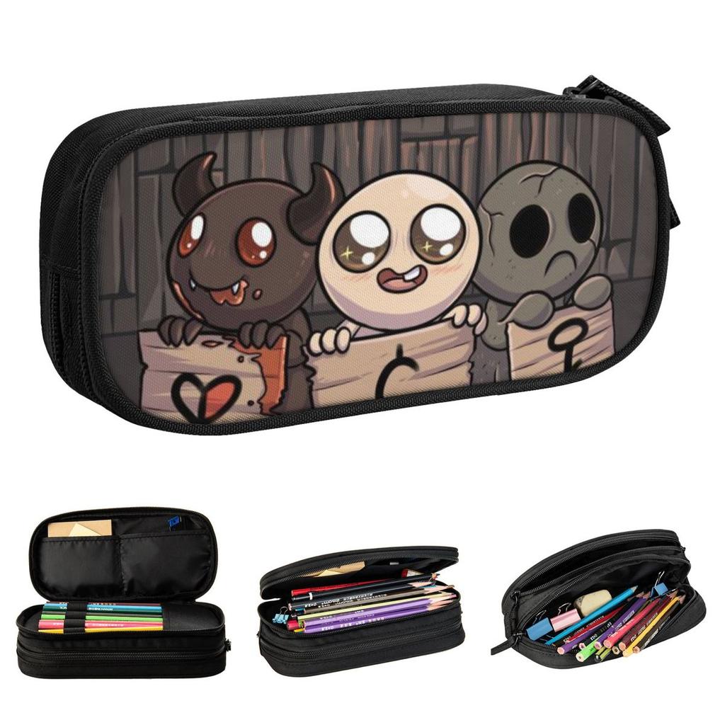 The Binding Of Isaac Pencil Cases Pen Holder Bag for Student Large Storage Office Gift Pencilcases Pencil Pouch