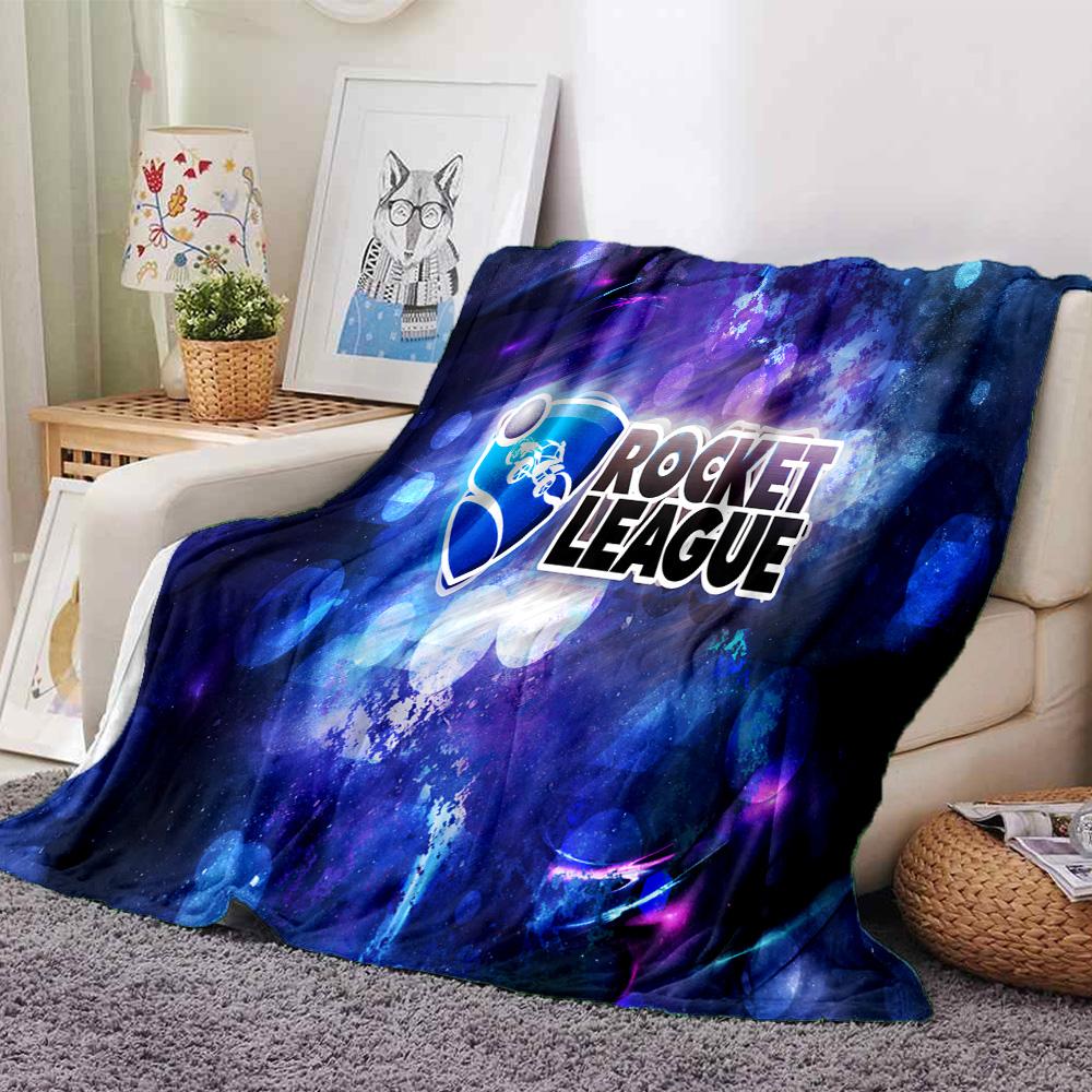 1 Stück Decke - Spiel Rocket League Print Design, Leichte Decke für Sofa, Bett - Weich & Warm, Geschenk für Alle Jahreszeiten