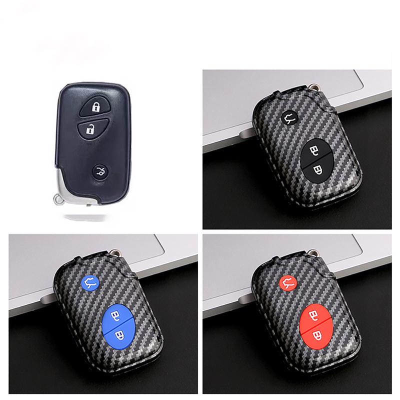 4 Buttons Carbon Abs Car Key Case Cover Fob For Lexus Gs430 Es350 Gs350 Lx570 Is350 Rx350 Is250 Key Shell