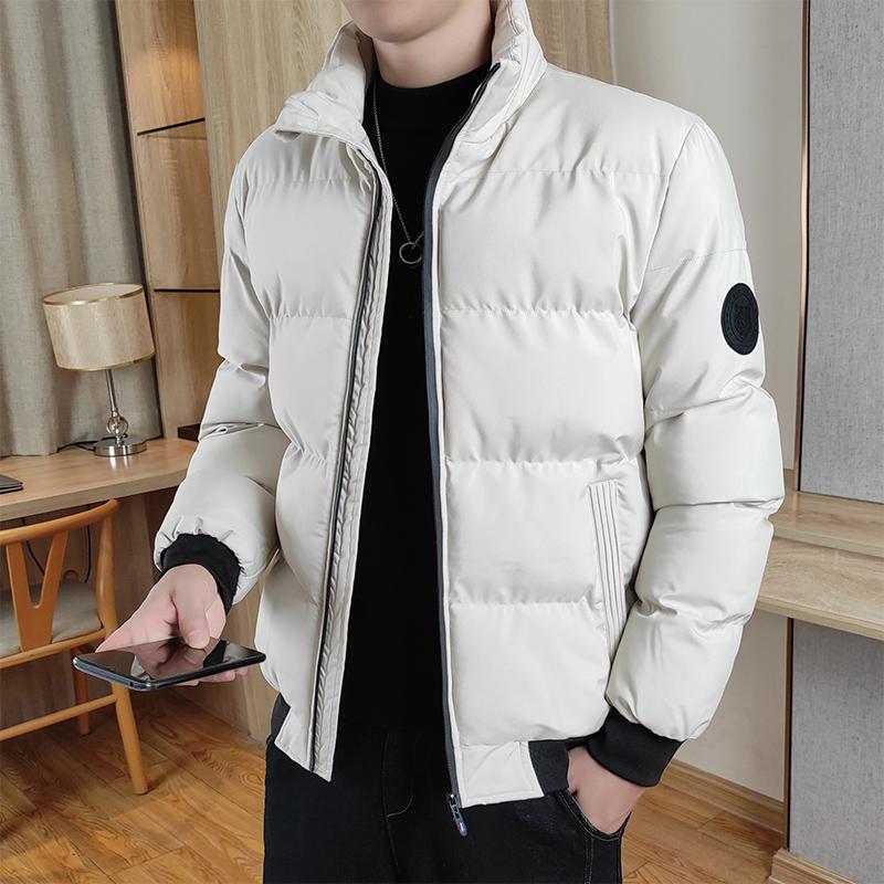 

Men s Slim Fit Down Cotton Jacket - Warm Stand Collar Coat for Autumn/Winter 2XL хакі