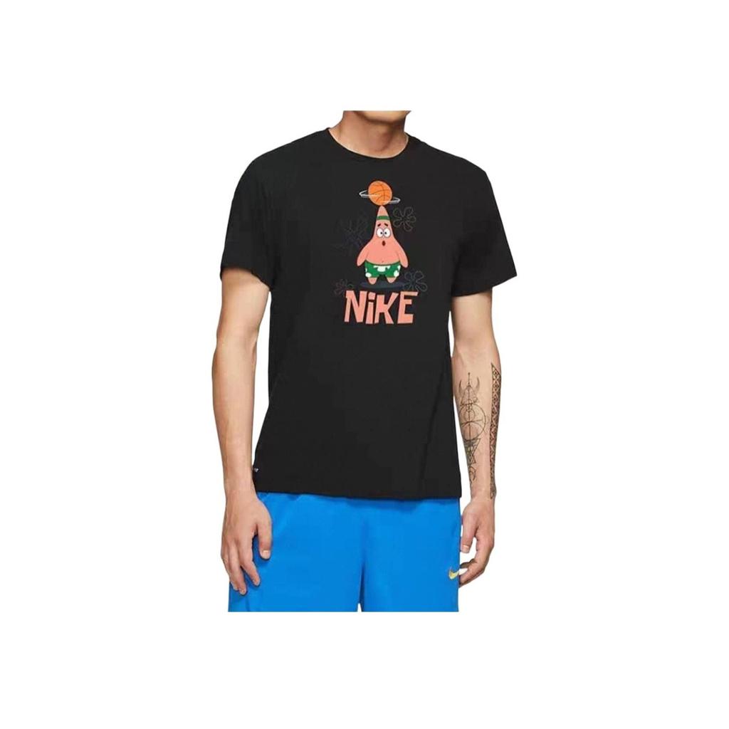 Nike Kyrie x Spongebob Dri-Fit Patrick Star T-Shirt (Asiatische Größen) Schwarze Streetwear für Herren CJ9267-010