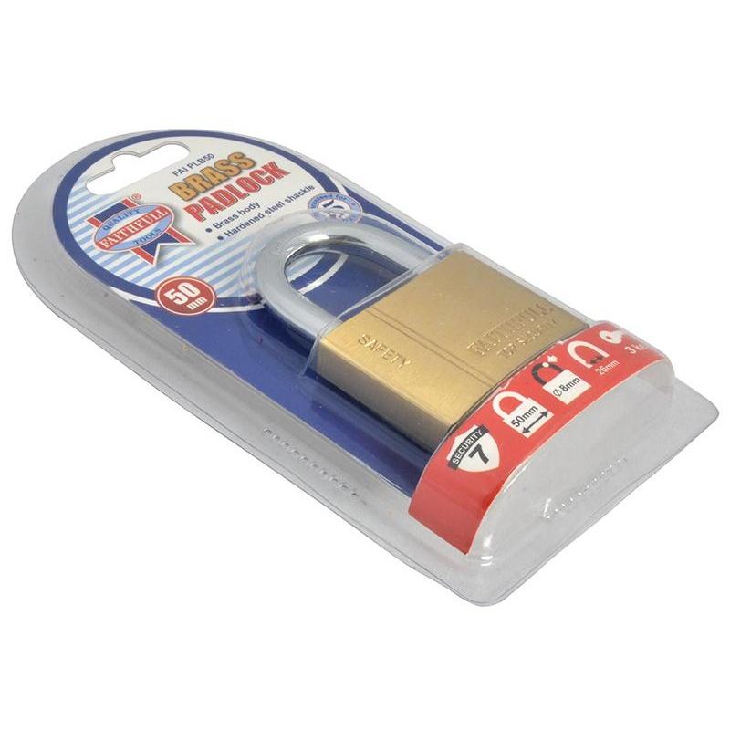 Faithfull Brass Padlock